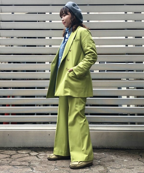 おとむさんの「BEAMS WOMEN｜ナバルボーダー ビッグ ボートネック カットソー」を使ったコーディネート