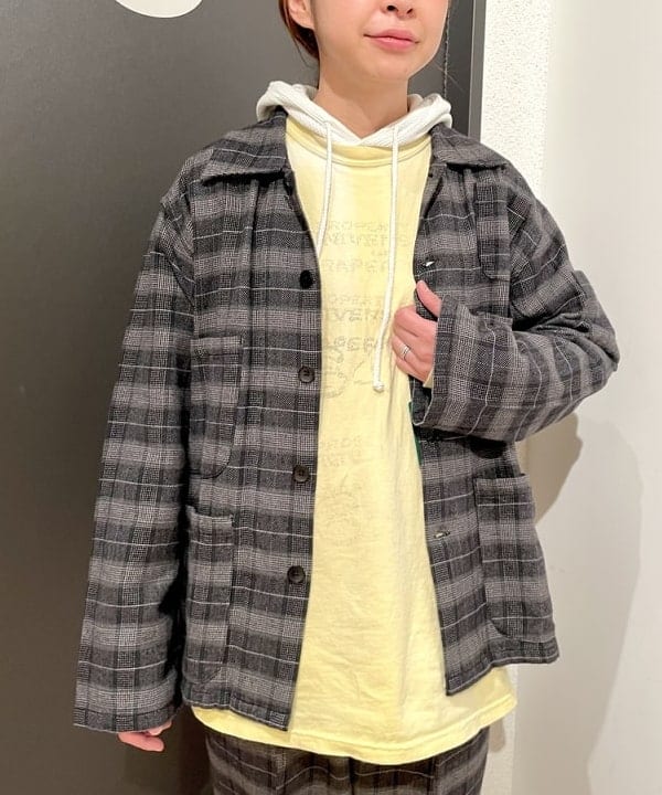 みかみさんの「BEAMS WOMEN｜Healthknit × BEAMS BOY / ワッフル プルオーバー パーカ」を使ったコーディネート