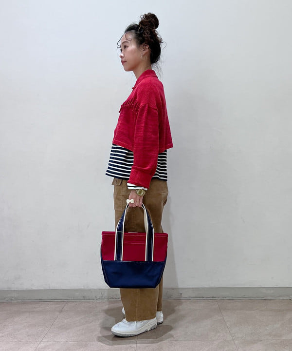清水 彩乃さんの「BEAMS WOMEN｜L.L.Bean / Deep Bottom Deluxe Boat and Tote S」を使ったコーディネート
