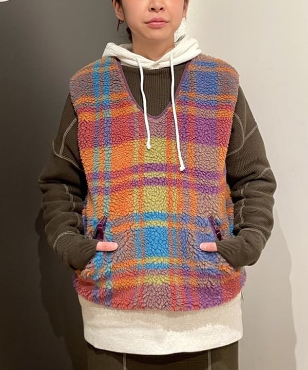 みかみさんの「BEAMS WOMEN｜Healthknit × BEAMS BOY / ワッフル プルオーバー パーカ」を使ったコーディネート