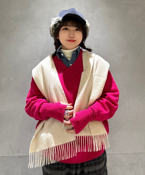 小原 もこさんの「BEAMS WOMEN｜【別注】BUZZ RICKSON'S / シャンブレー ロングスリーブ シャツ」を使ったコーディネート