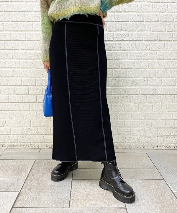 りかちょび/岸本梨佳さんの「BEAMS WOMEN｜キルティング ノーカラー ブルゾン」を使ったコーディネート