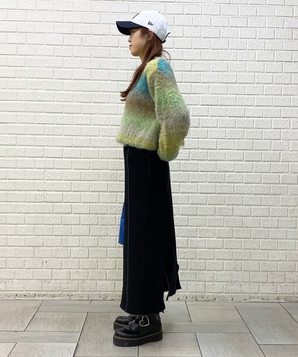 りかちょび/岸本梨佳さんの「BEAMS WOMEN｜キルティング ノーカラー ブルゾン」を使ったコーディネート