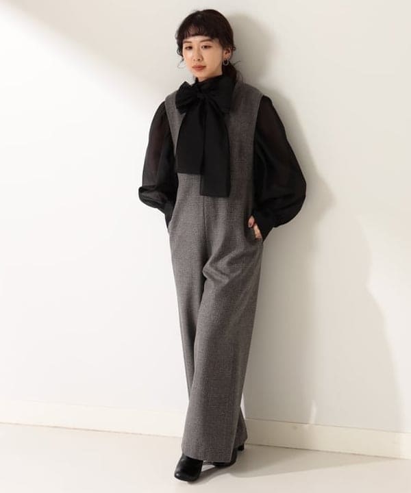 佐藤 美樹さんの「BEAMS WOMEN｜オーガンジー リボンブラウス」を使ったコーディネート