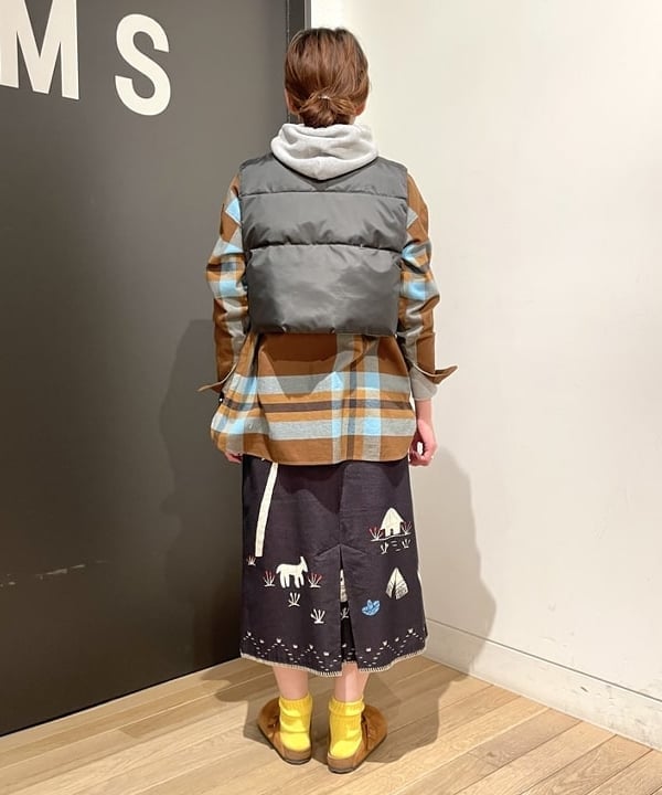 みかみさんの「BEAMS WOMEN｜Healthknit × BEAMS BOY / ワッフル プルオーバー パーカ」を使ったコーディネート