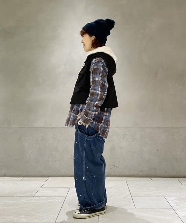 原口 愛さんの「BEAMS WOMEN｜Healthknit × BEAMS BOY / ワッフル プルオーバー パーカ」を使ったコーディネート