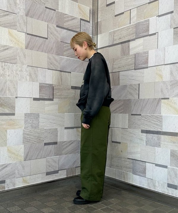 なるみさんの「BEAMS WOMEN｜BEAMS PLUS / MIL Trousers Herringbone」を使ったコーディネート