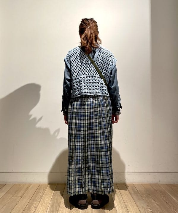 みかみさんの「BEAMS WOMEN｜BUZZ RICKSON'S / 別注 シャンブレー ロングスリーブ シャツ」を使ったコーディネート