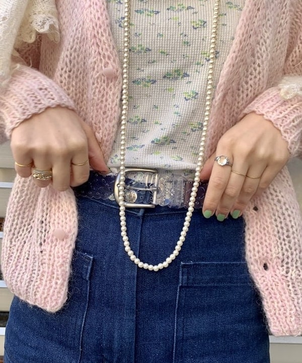 ナツハさんの「BEAMS WOMEN｜BEAMS BOY / GOLDメッキ 0.8mm リング」を使ったコーディネート