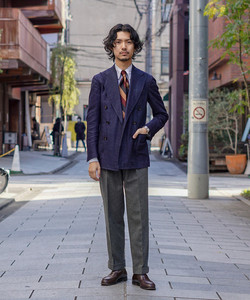 BEAMS F（ビームスF）BROCKLEHURST / レジメンタルストライプ ジャ