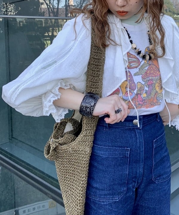 ナツハさんの「BEAMS WOMEN｜BEAMS BOY / パターン メッシュ ノースリーブ」を使ったコーディネート