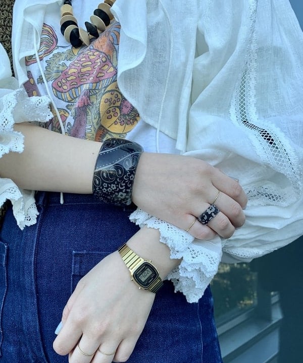 ナツハさんの「BEAMS WOMEN｜BEAMS BOY / パターン メッシュ ノースリーブ」を使ったコーディネート