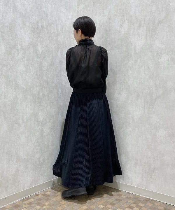 SANOさんの「BEAMS WOMEN｜オーガンジー リボンブラウス」を使ったコーディネート