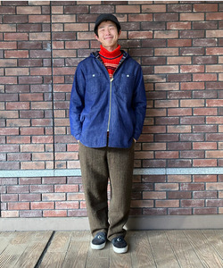 BEAMS（ビームス）ウールリネン ワイドテーパード スラックス