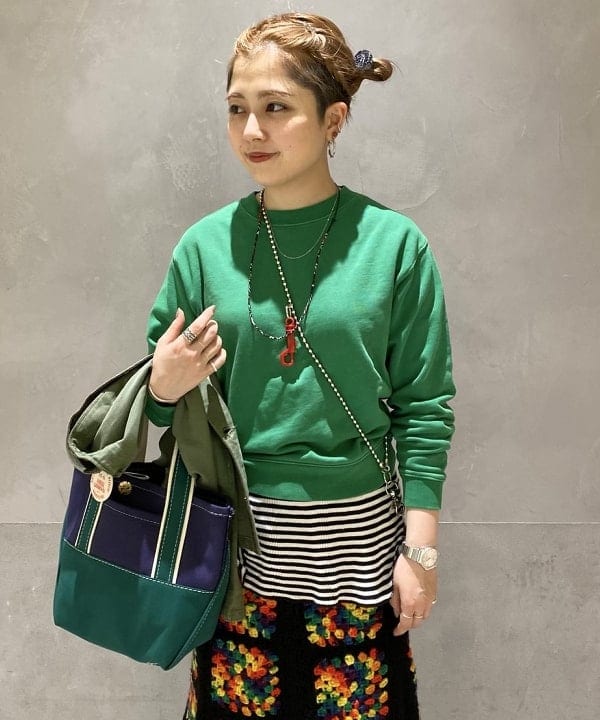 吉野 多恵さんの「BEAMS WOMEN｜L.L.Bean / Deep Bottom Deluxe Boat and Tote S」を使ったコーディネート