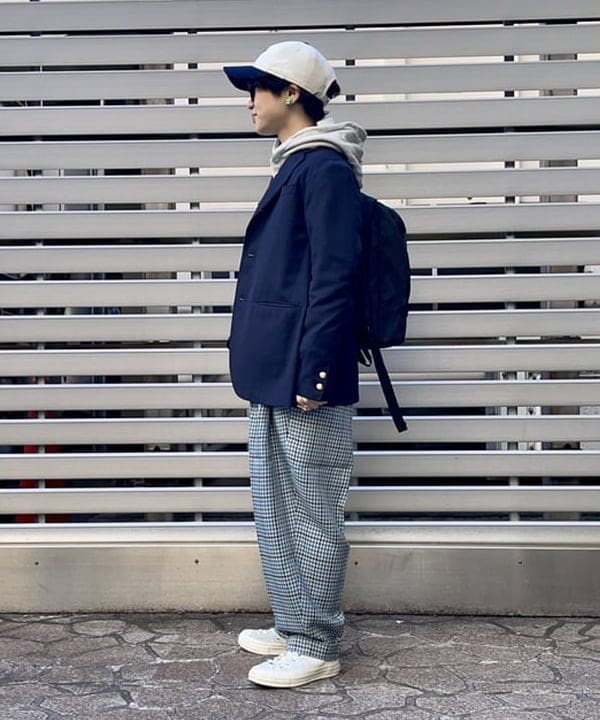 みりさんの「BEAMS WOMEN｜BEAMS BOY / ポリエステル ウール 3ボタン ブレザー」を使ったコーディネート