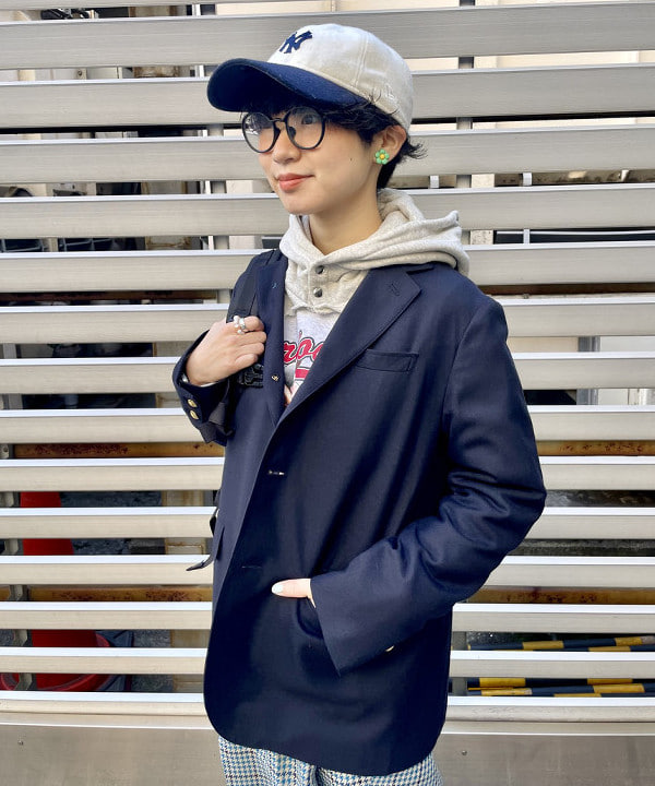 みりさんの「BEAMS WOMEN｜BEAMS BOY / ポリエステル ウール 3ボタン ブレザー」を使ったコーディネート