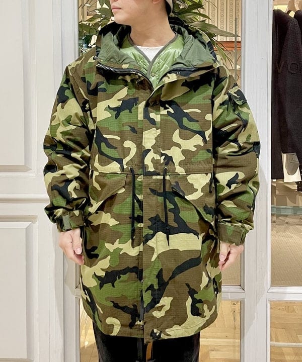 beams 迷彩サーマル　Mサイズ BEAMS（ビームス）の「プリント サーマル クルーネック Tシャツ（T