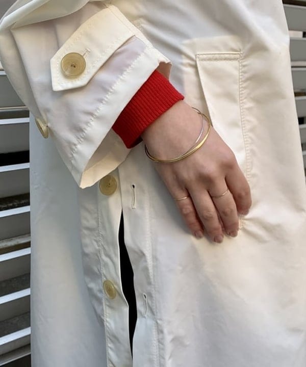 ナツハさんの「BEAMS WOMEN｜BEAMS BOY / GOLDメッキ 0.8mm リング」を使ったコーディネート