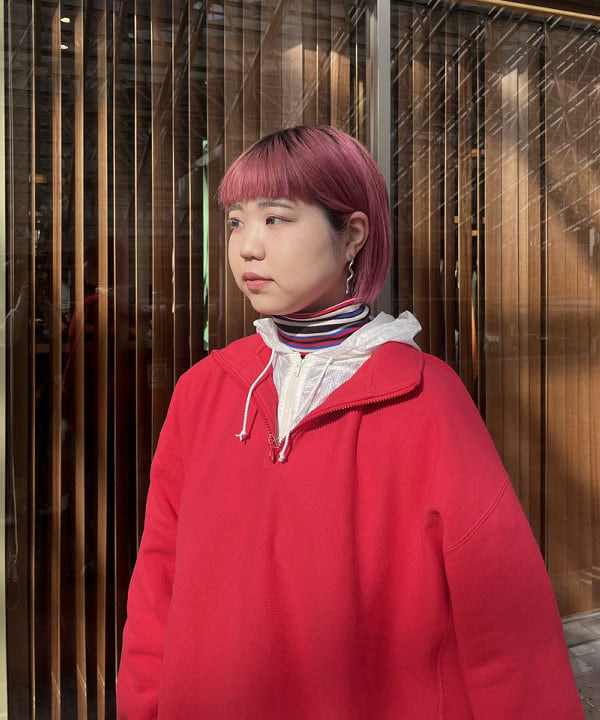 ちかたいらさんの「BEAMS WOMEN｜BEAMS BOY / シアー ナイロンブルゾン」を使ったコーディネート