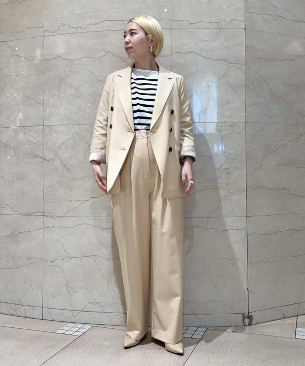 AUBERGE × Demi-Luxe BEAMS / 別注 BIG CHARLOTTE ボーダーカットソー