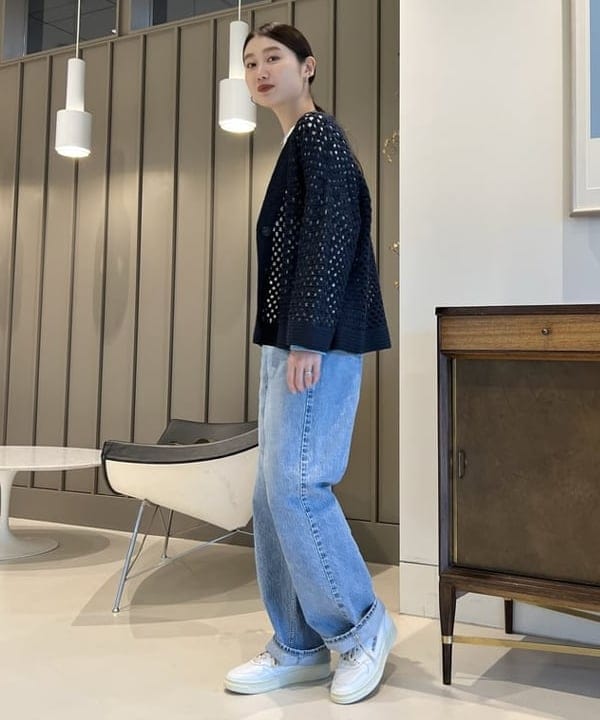 隈元 楓さんの「BEAMS WOMEN｜AUTRY / MEDALIST LOW レザースニーカー」を使ったコーディネート