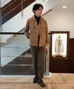 BEAMS F（ビームスF）CINQUANTA × BEAMS F / 別注スエード シャツ