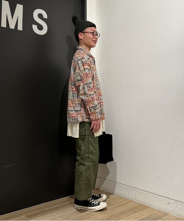 土田 達也さんの「BEAMS WOMEN｜BEAMS BOY / ミリタリー リブ ヘンリーネック ロングスリーブ」を使ったコーディネート
