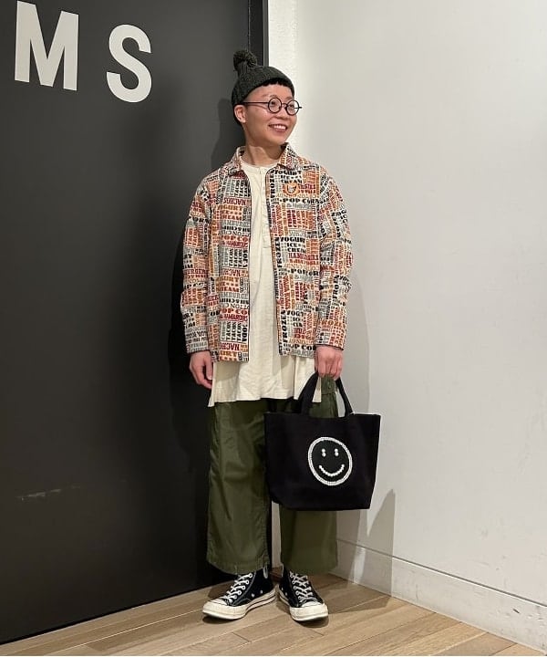 土田 達也さんの「BEAMS WOMEN｜BEAMS BOY / ミリタリー リブ ヘンリーネック ロングスリーブ」を使ったコーディネート