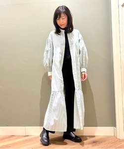 BEAMS HEART（ビームス ハート）ストライプ ティアード シャツ