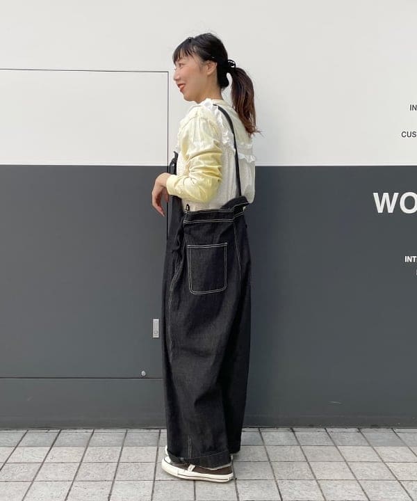 おのすさんの「BEAMS WOMEN｜BEAMS BOY / ビッグ ワーク オーバーオール」を使ったコーディネート