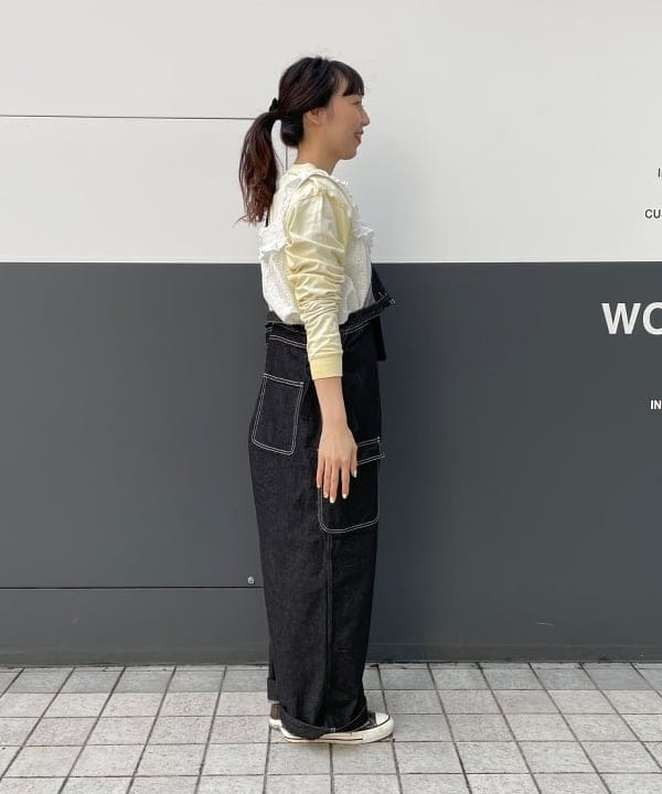 おのすさんの「BEAMS WOMEN｜BEAMS BOY / ビッグ ワーク オーバーオール」を使ったコーディネート