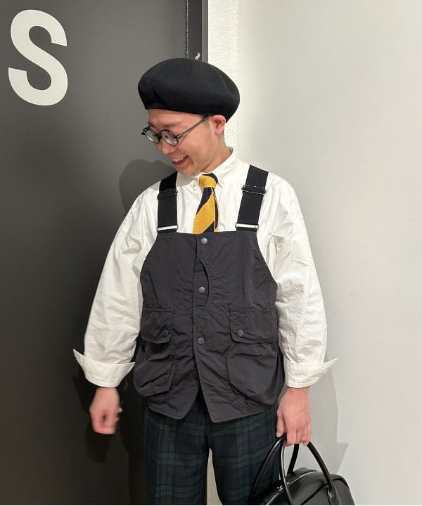 土田 達也さんの「BEAMS WOMEN｜BEAMS BOY / ポリエステル ウール シンチ バック スラックス」を使ったコーディネート