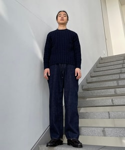 BEAMS（ビームス）AURALEE / COTTON CORD CABLE KNIT BIG PULLOVER（トップス ニット・セーター ）通販｜BEAMS