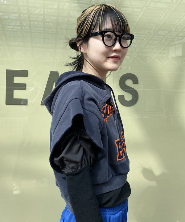 め　め　こさんの「BEAMS WOMEN｜Ray BEAMS / リブ ギャザー スリーブ スクエア ネック」を使ったコーディネート