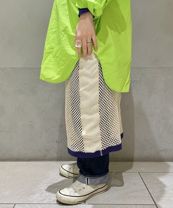 原口 愛さんの「BEAMS WOMEN｜BEAMS BOY / メッシュ スカート」を使ったコーディネート