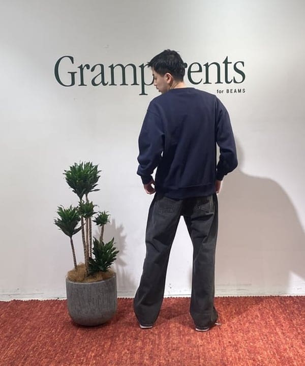 【コラボ商品】Gramparents×BEAMS スウェット ネイビー Ｍサイズ