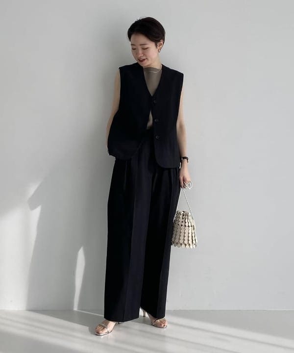 SANOさんの「BEAMS WOMEN｜ヘルシー ニットキャミソール .M」を使ったコーディネート