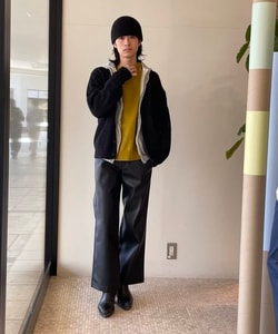BEAMS（ビームス）7ゲージ ダメージ ルーズ クルーネック ニット