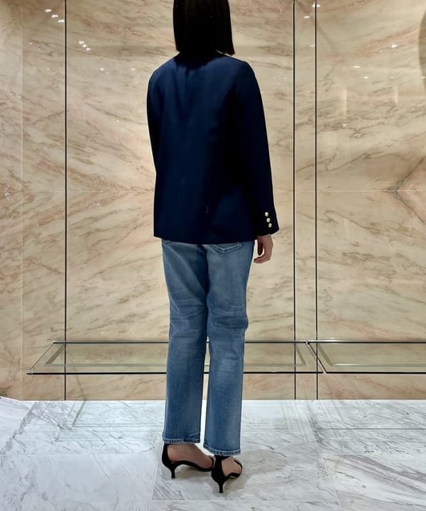 山田 千遥さんの「BEAMS WOMEN｜upper hights / THE LIPSTICKⅡ デニムパンツ」を使ったコーディネート