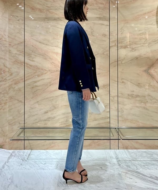 山田 千遥さんの「BEAMS WOMEN｜upper hights / THE LIPSTICKⅡ デニムパンツ」を使ったコーディネート