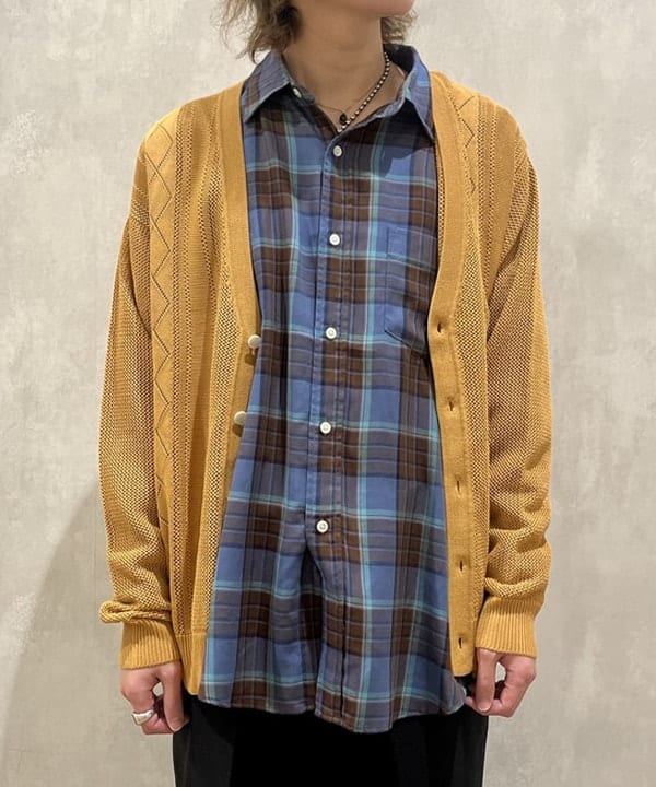 トラ吉さんの「BEAMS WOMEN｜BEAMS / 12ゲージ メッシュ カーディガン」を使ったコーディネート