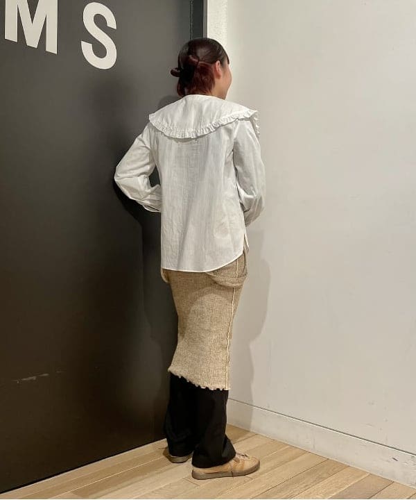 葛岡 七海さんの「BEAMS WOMEN｜maturely / Plating Knit Dress」を使ったコーディネート