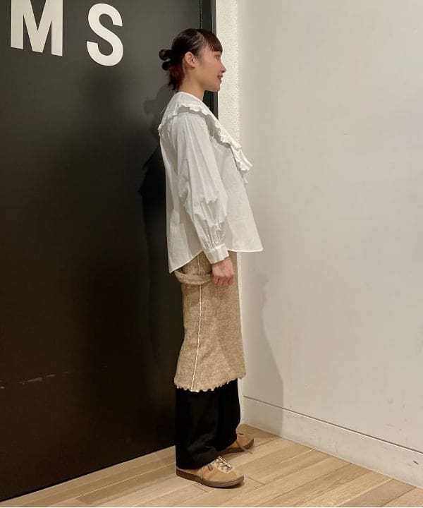 葛岡 七海さんの「BEAMS WOMEN｜maturely / Plating Knit Dress」を使ったコーディネート