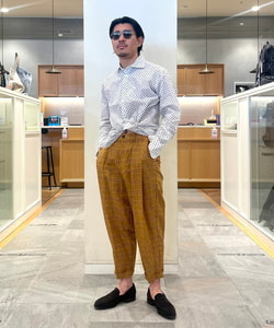 BEAMS OUTLET｜BEAMS BOY/ チェック ワンプリーツ テーパード