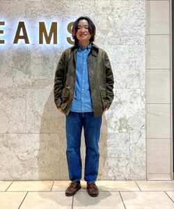 BEAMS F（ビームスF）Barbour × BEAMS F / 別注 BEDALE SL ピーチド 