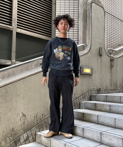 BEAMS（ビームス）TAPPEI × BEAMS / DAMEGE FLOCKY PRINT CREWNECK