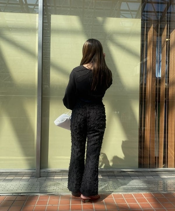 谷坊 ひかるさんの「BEAMS WOMEN｜MOHI / オープントゥ ミュール」を使ったコーディネート