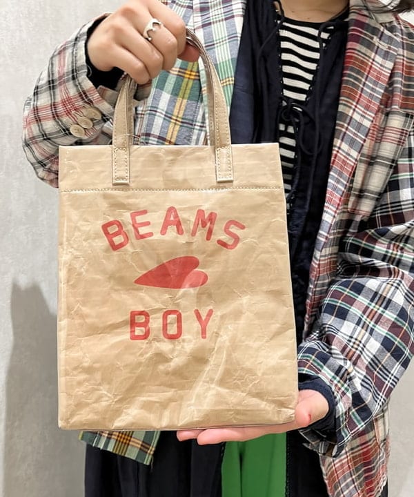 るーたまさんの「BEAMS WOMEN｜BEAMS BOY / BBロゴ ショップバック」を使ったコーディネート
