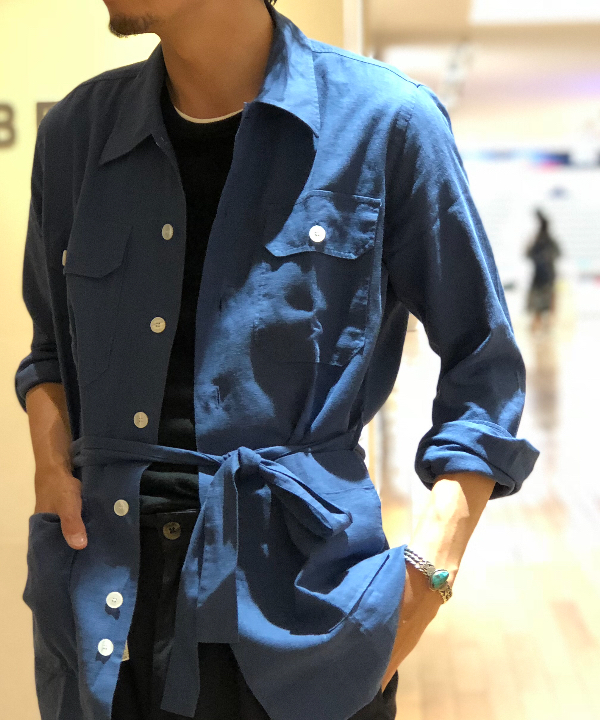ORIAN / 別注 LARMY まるい コットン サファリ ジャケット ORIAN / 別注 LARMY まるい コットン サファリ ジャケット